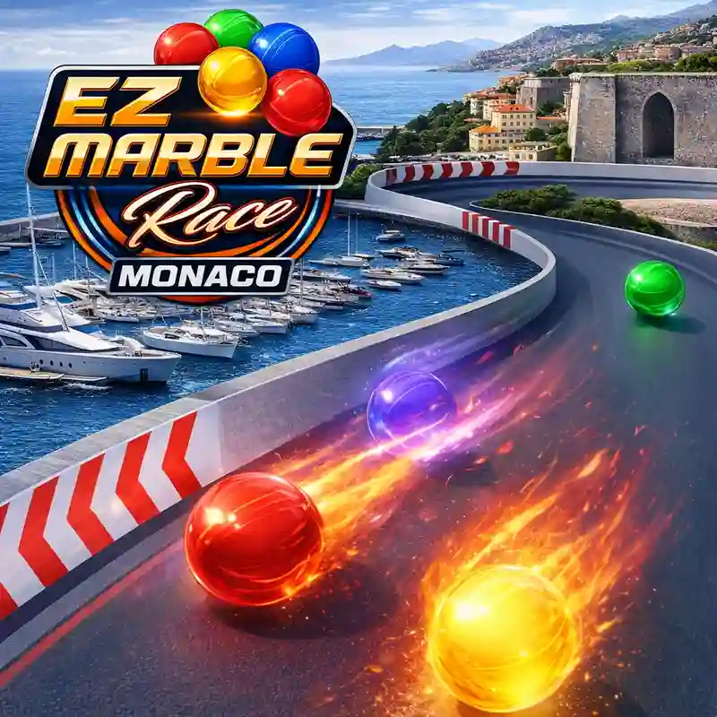 EZ Marble Race Monaco Game Poster